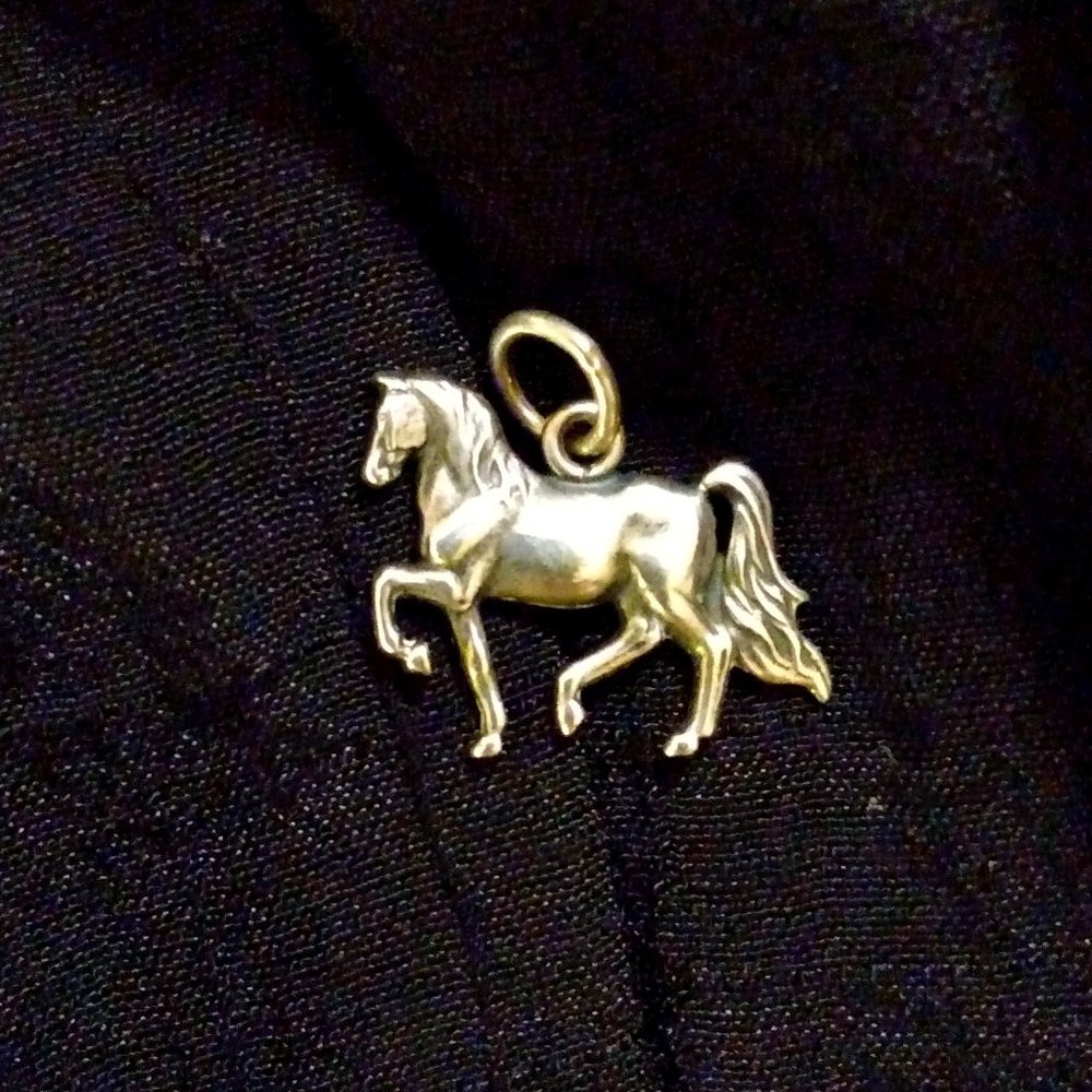 RARE Retired James Avery Charm prancing horse charm 925 Sterling Silver
